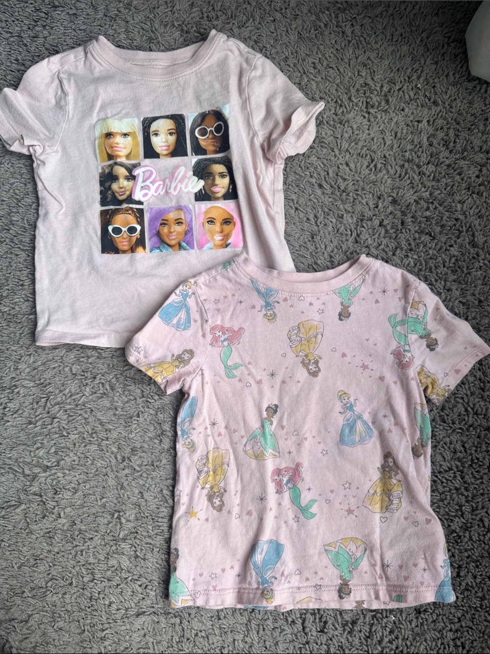Barbie Light Pink Multi-Face Graphic Tee